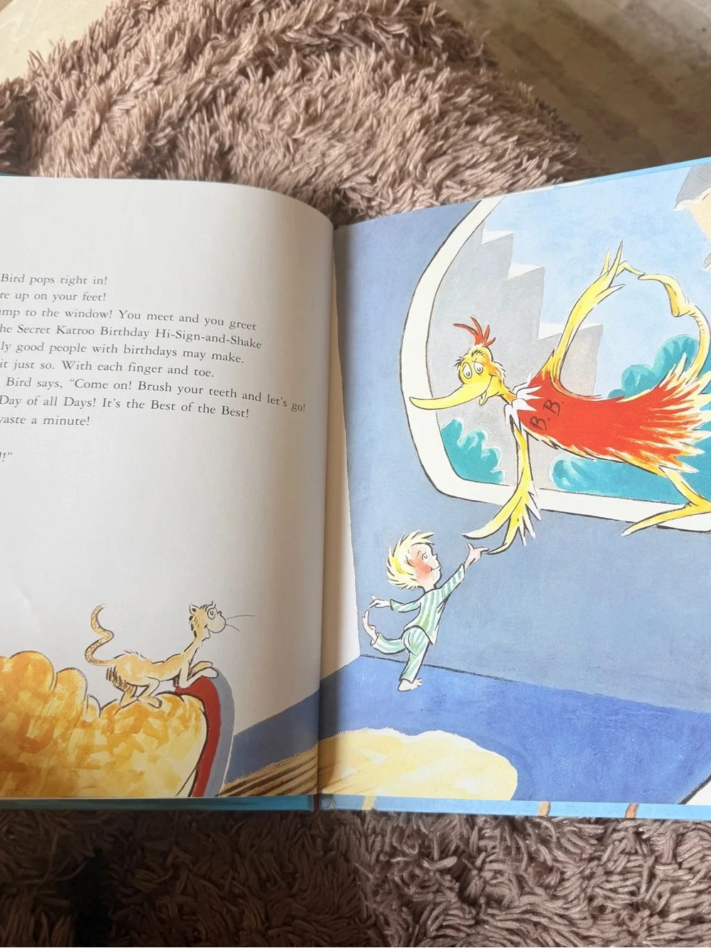 Vintage Dr. Seuss Happy Birthday to You 1987 print kids illustrated books